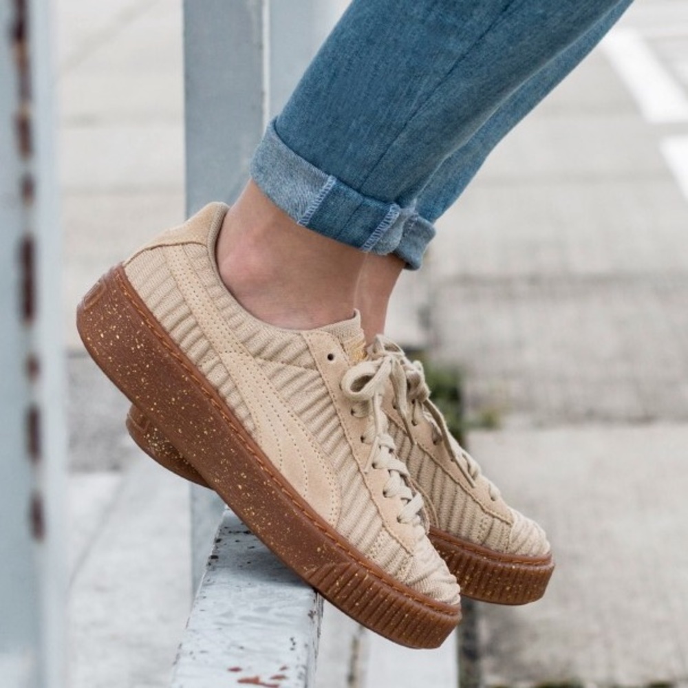 PRICE FIRM • PUMA Basket Platform OW Sneakers